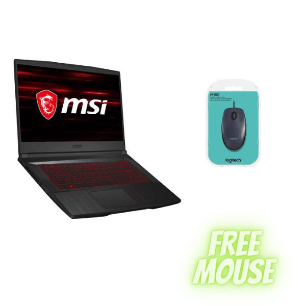 MSI GF65 Thin 9SD-252 15. 6" 120Hz Gaming Laptop with Mouse