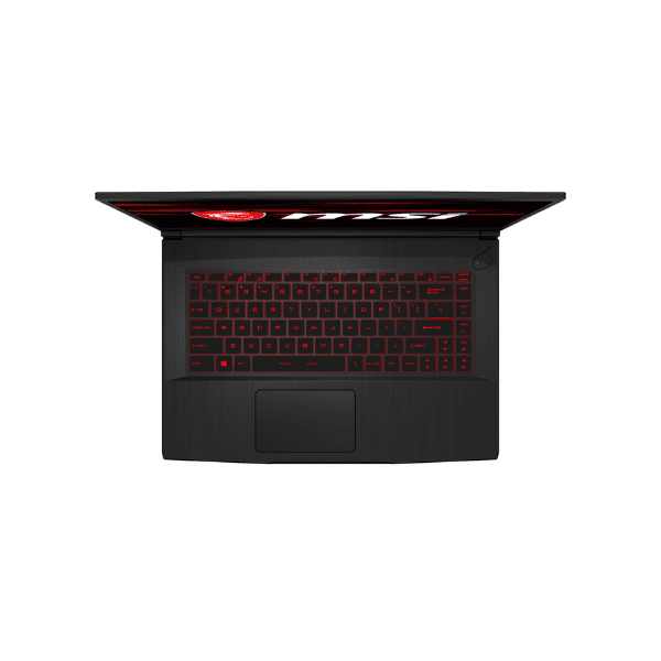 Upper View of MSI GF65 Thin 9SD-252 15. 6" 120Hz Gaming Laptop
