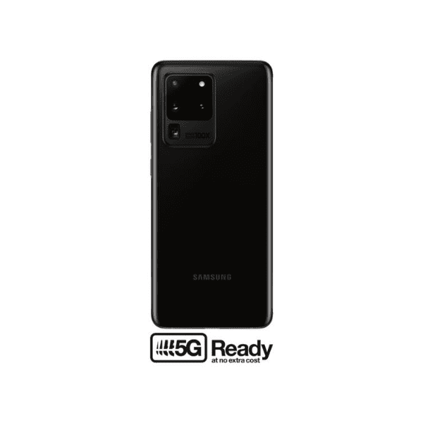Back View of Black Samsung Galaxy S20 Ultra 5G