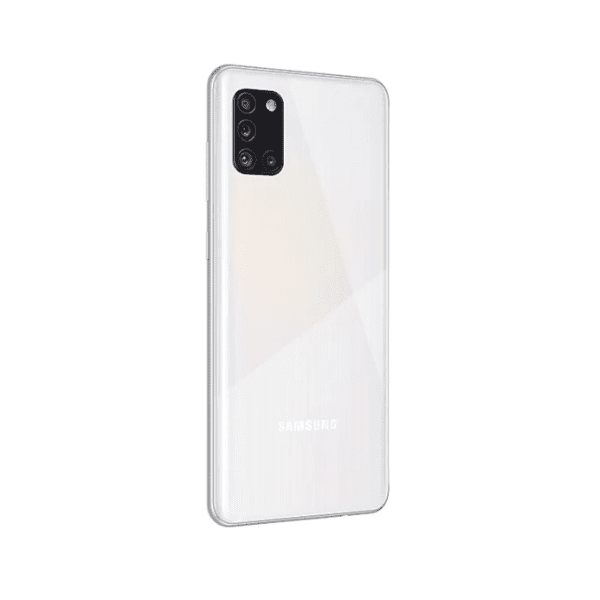 Back View of White Samsung Galaxy A31