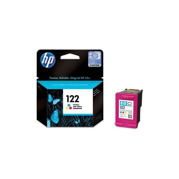 HP 122 Tri-color Original Ink Cartridge (CH562HL) with Box