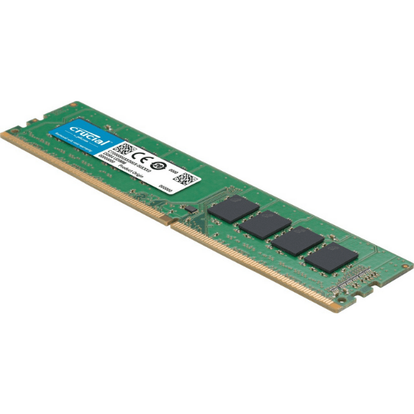 Right Side View of Desktop Ram Crucial DDR4 8GB 2666